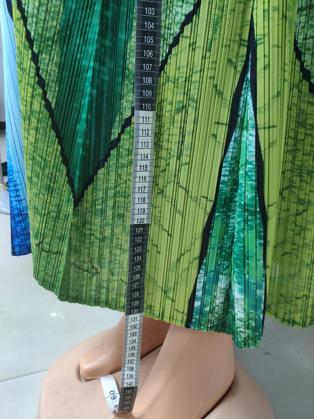 Pleats New High Fashion French Vintage Women Green Causal Long Dress Original Designer Clothing In Stock