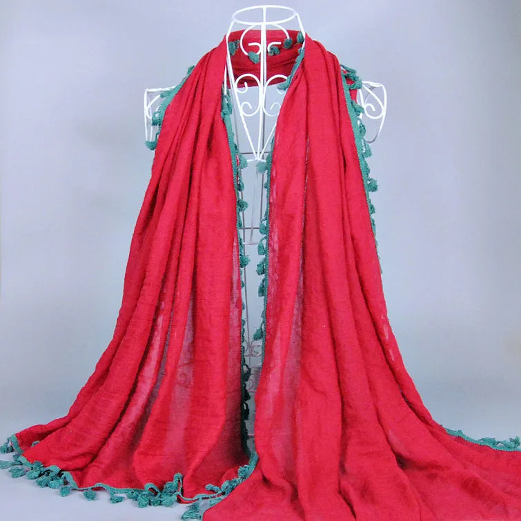 colourful fashion ladies wrap 9 color Large size high quality classical scarves/scarf shawls muslim hijab Solid
