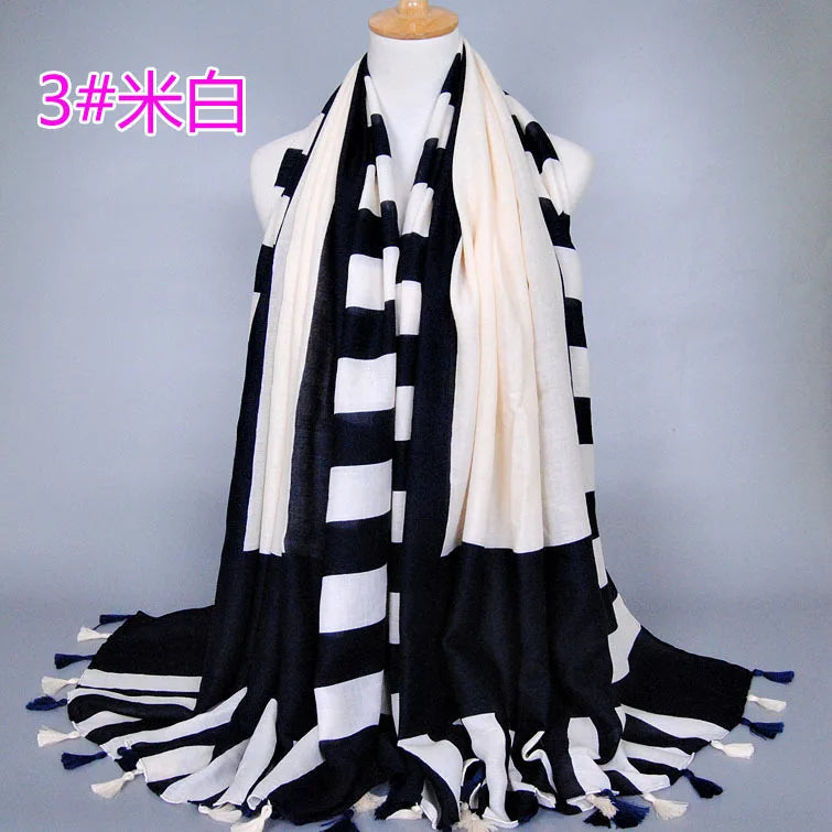 colourful classical plaid ladies wrap good high quality scarves/scarf nice cotton shawls muslim hijab Solid 3 color