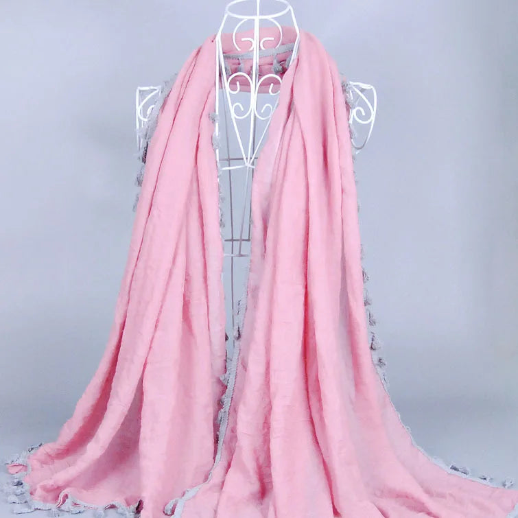 colourful fashion ladies wrap 9 color Large size high quality classical scarves/scarf shawls muslim hijab Solid