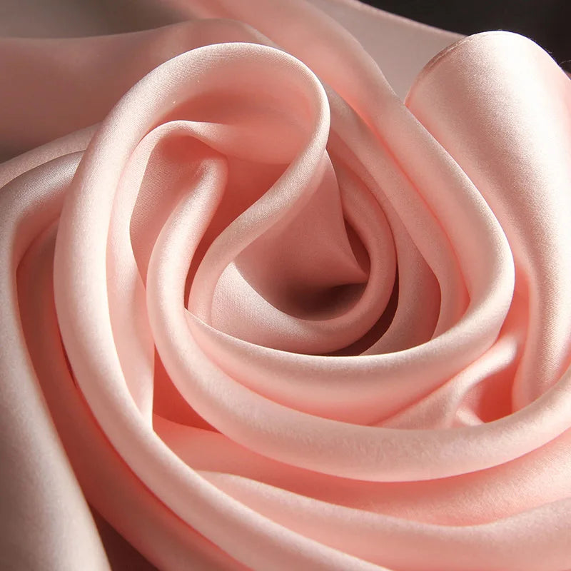 100% Real Silk Scarf Women Luxury Hangzhou Silk Shawl Silk Neckerchief Natural Silk Satin Scarf Luxury Foulard Femme