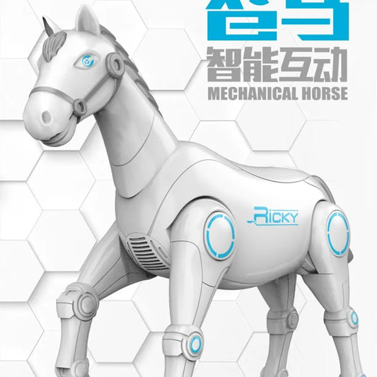 Voice Remote Control RC Smart Robot Animal Horse Intelligent Mechanical Horse With Dancing Singing RC Toys For Boy Kids Gifts