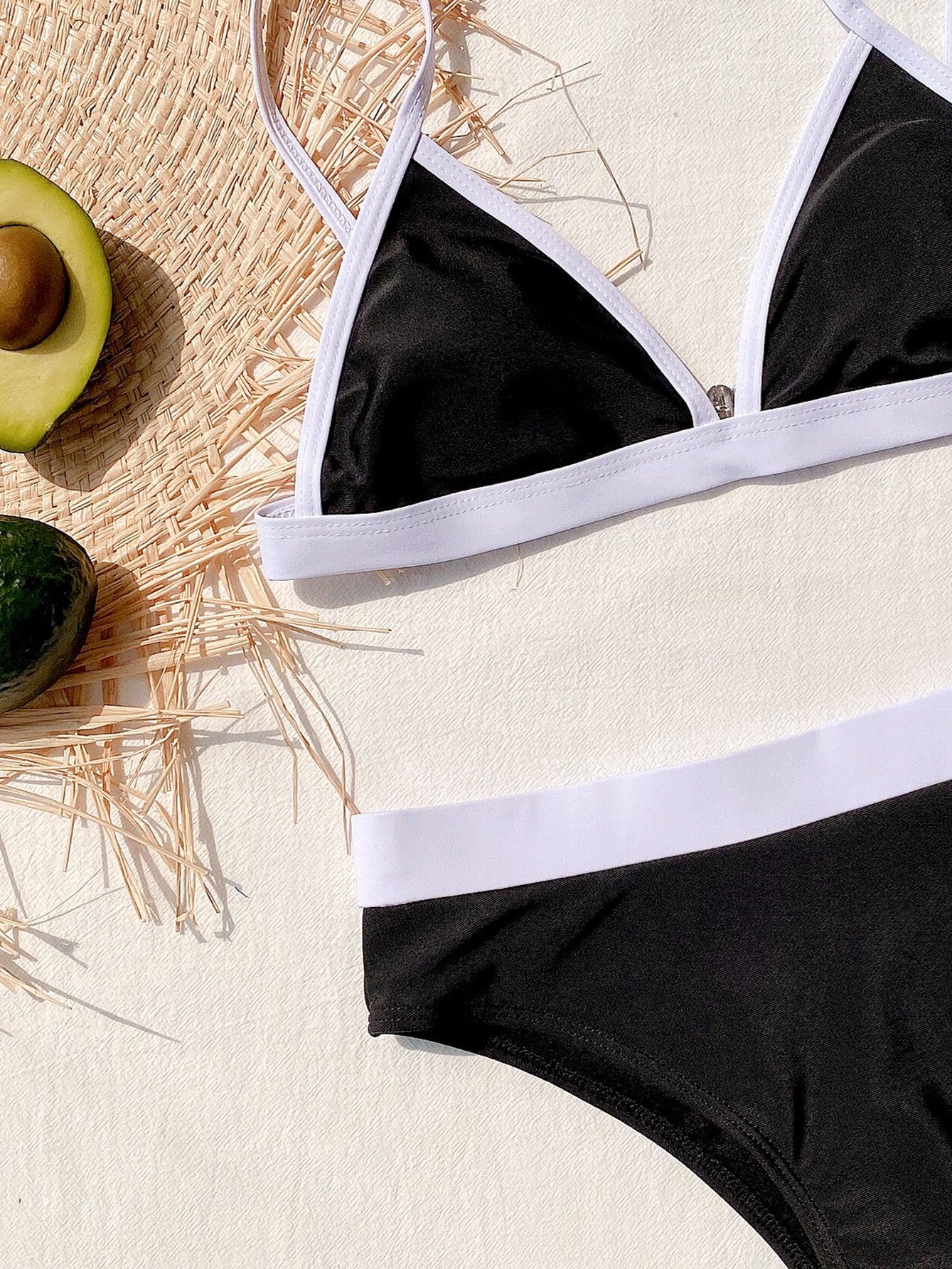 European and American foreign trade explosion split swimsuit outer single swimsuits splicing bikini