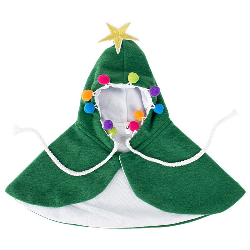 Christmas dress up, magic hooded cape, dog, cat, transformation cape, warm pet supplies Halloween dog toy cat toy