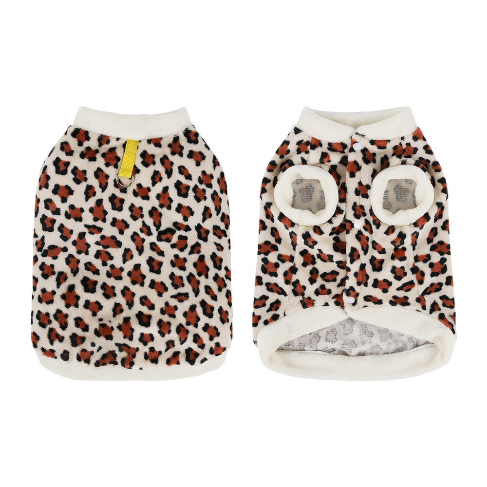 Cute autumn and winter dog bear vest vest vest can be towed simple wind small dog cat pet clothes dog toy