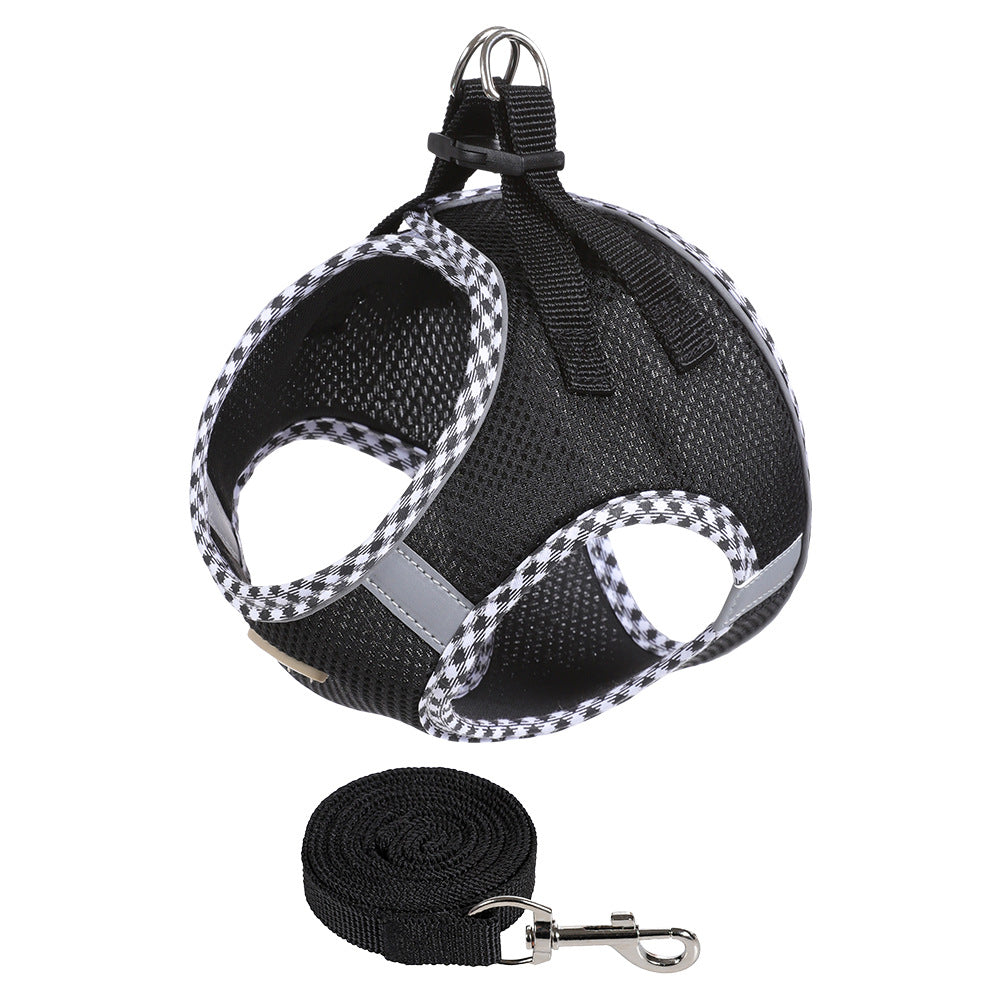 Popular cat leash wrapped pet chest back cat rope anti-break free cat leash spot cat toy