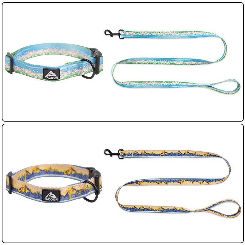 Popular dog leash, retractable dog collar, Rizhao Jinshan thickened nylon anti-bite leash dog toy