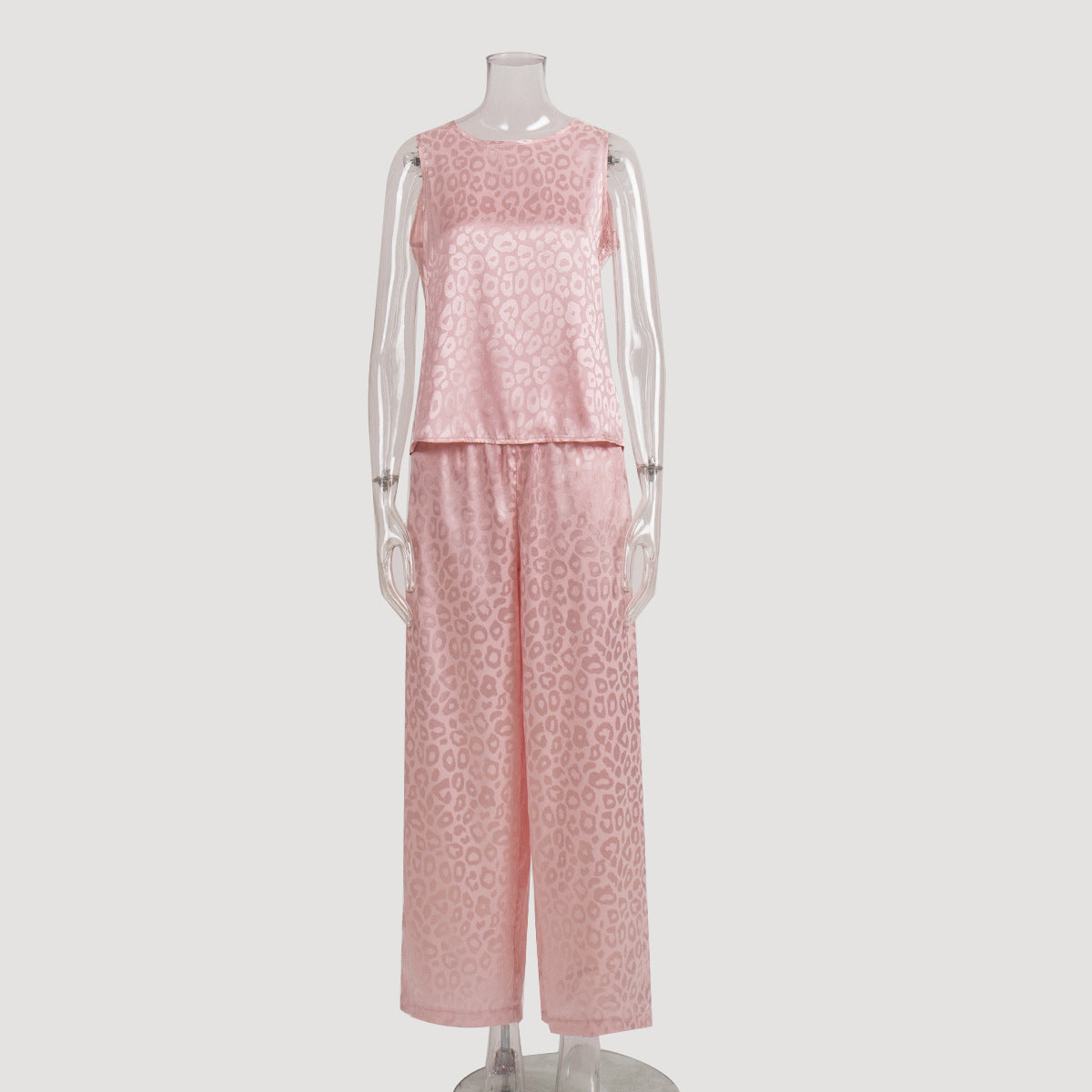 Cross-border vest, trousers, pajamas set, European and American spring new comfortable and vertical back cross loungewear set suits