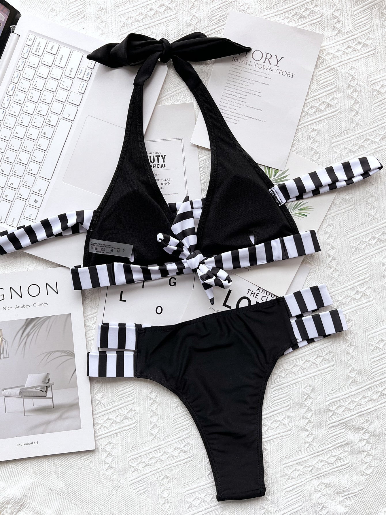 New single swimsuit bikini women's European and American swimsuit split bikini swimsuits