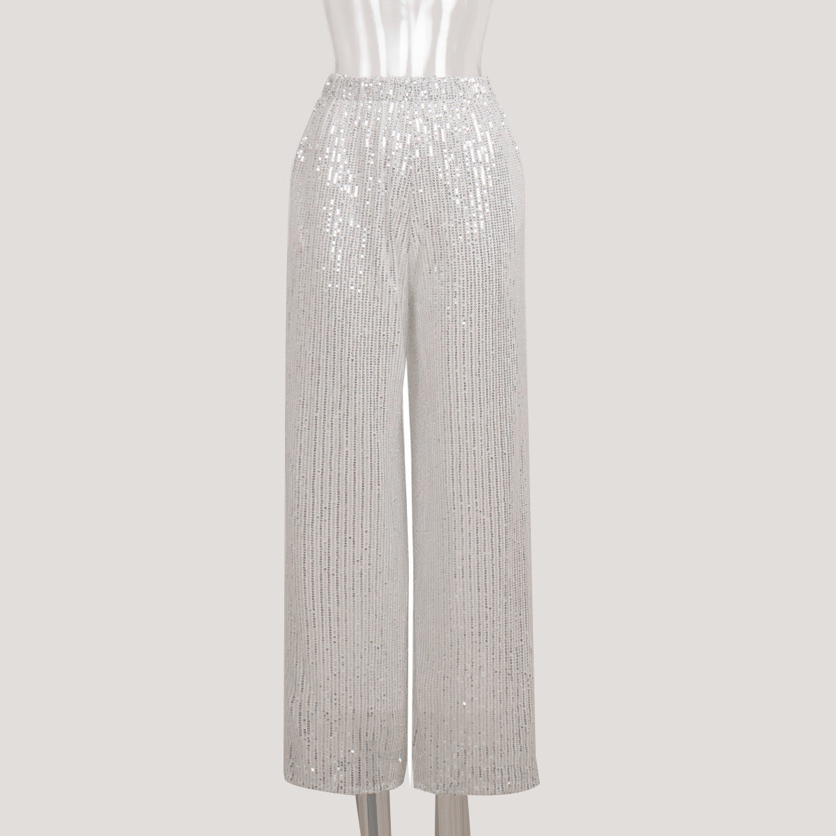 sequined trousers European and American autumn and winter new insY2K trend American pearlescent sequined straight mopping trousers pant