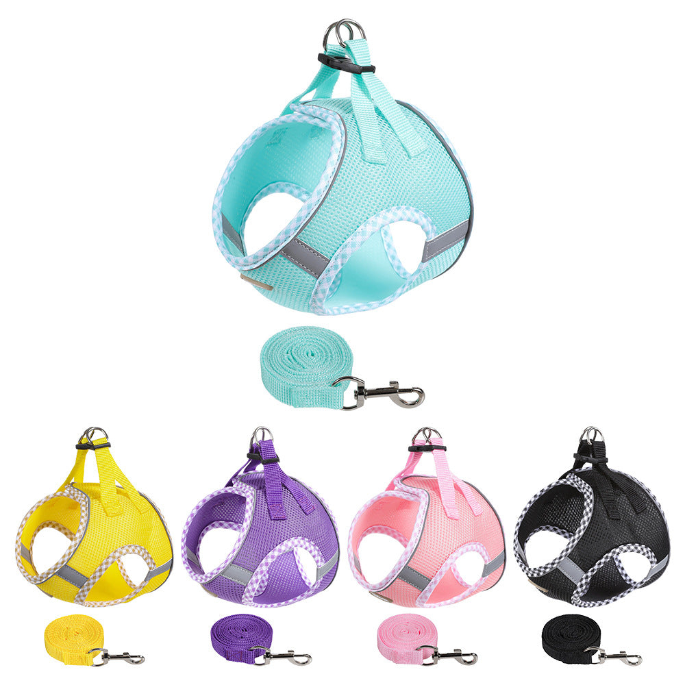 Popular cat leash wrapped pet chest back cat rope anti-break free cat leash spot cat toy