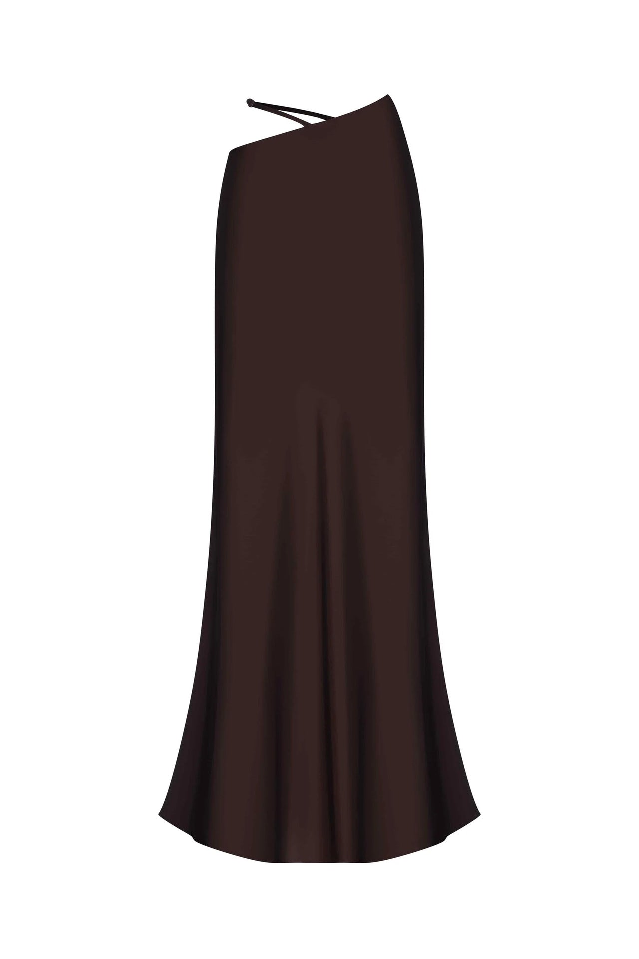 Solid color long skirt, European, American spring and summer new comfortable and soft temperament slim skirt women dress