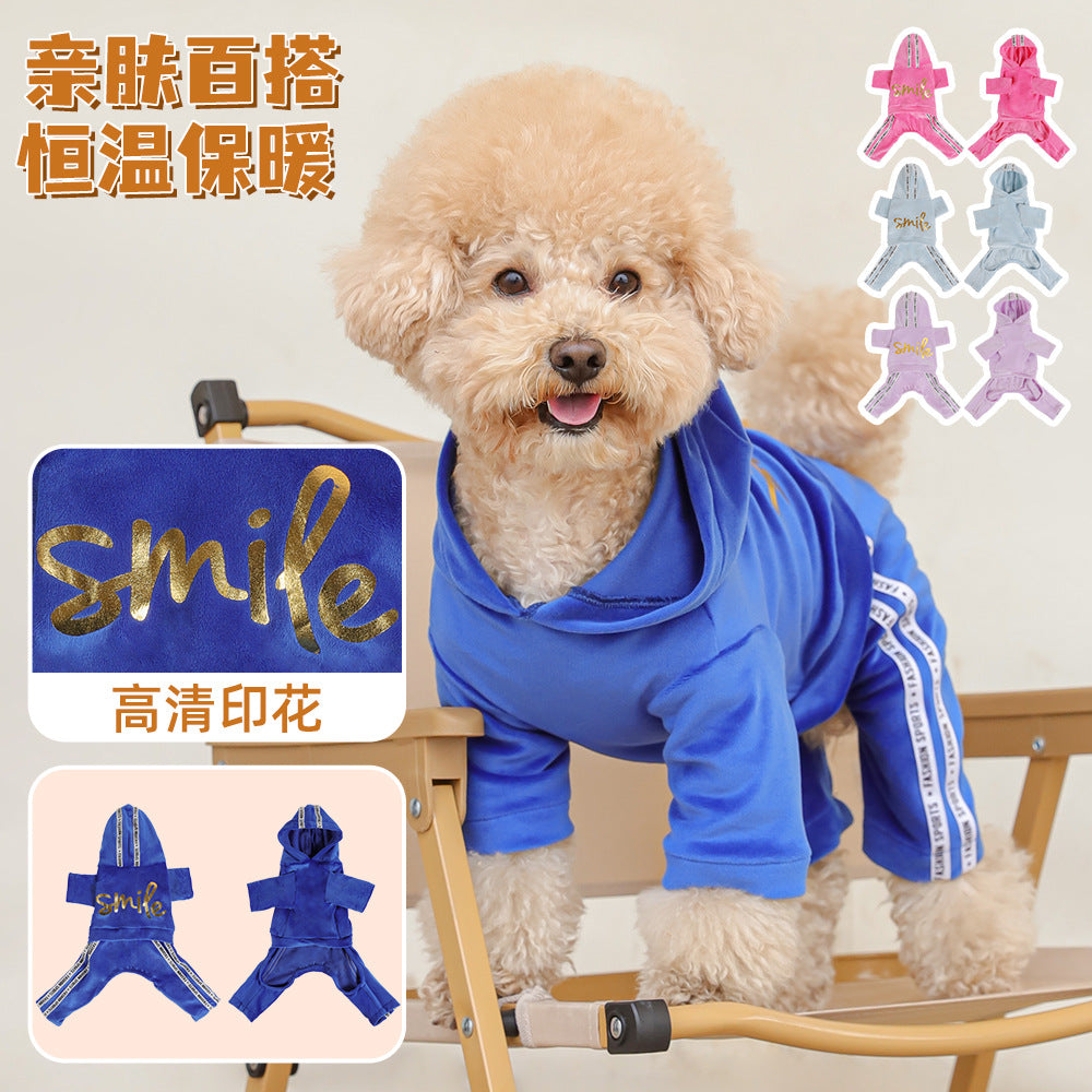 Amazon spring and summer dog four-legged clothes than bear teddy small dog dog clothes sports style pet clothes spot dog toy