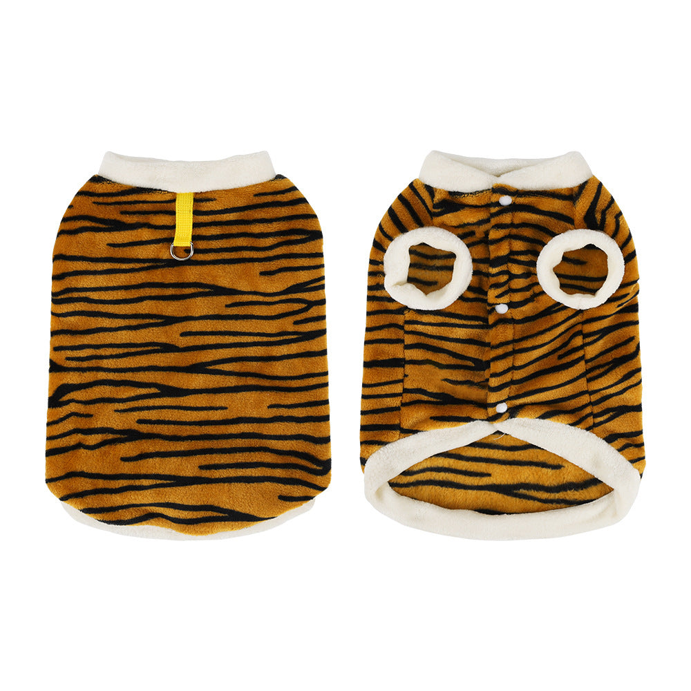 Cute autumn and winter dog bear vest vest vest can be towed simple wind small dog cat pet clothes dog toy