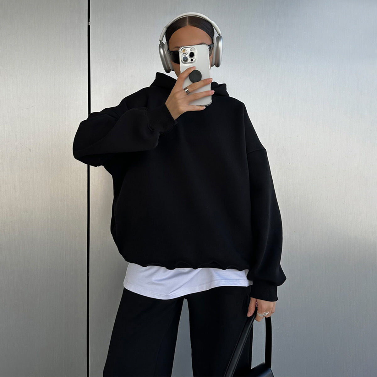 Cross-border sweater set autumn and winter new women's casual comfortable sports style hoodie pants sweater set suits