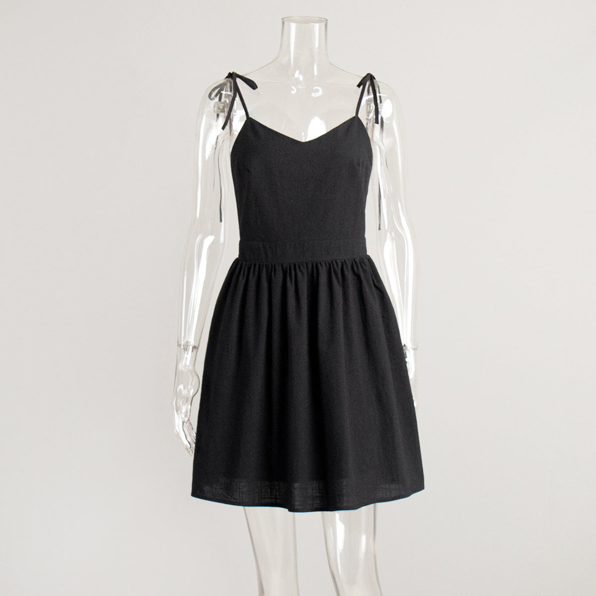 Cross-border pure cotton suspender halter high waist short dress European and American spring and summer new fashion strap short skirt women