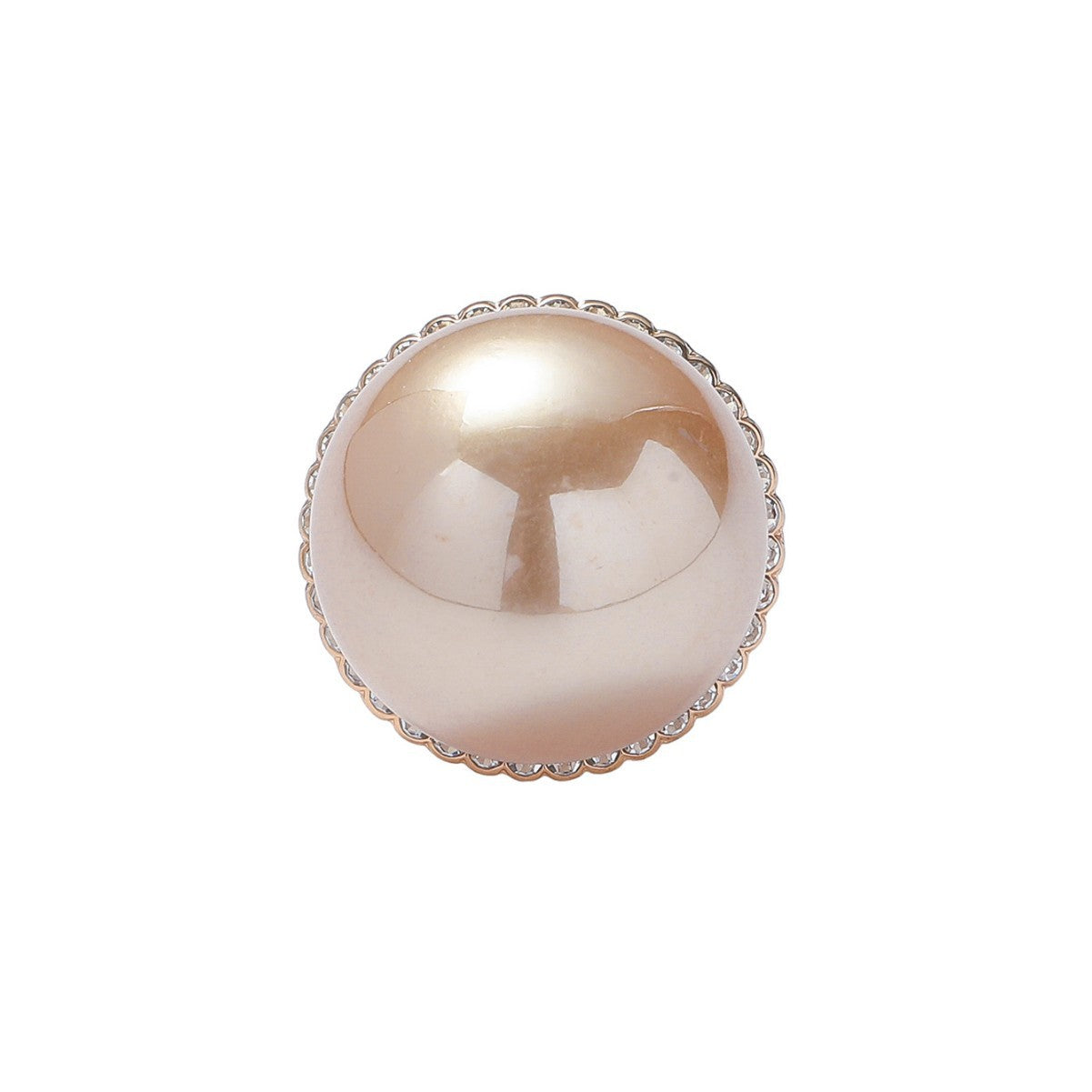 Popular, new all-copper rhinestone imitation pearl ring for women, fashionable opening adjustable ring ring rings