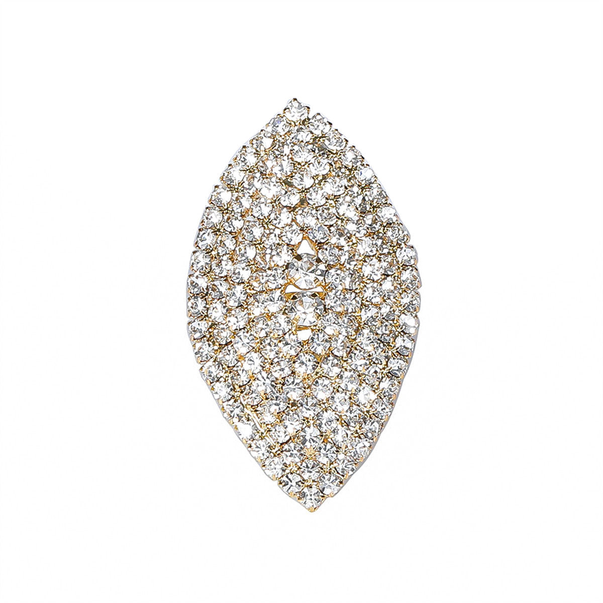 DINGKA geometric rhinestone ring femininity shiny full diamond opening adjustable rings ring hand jewelry