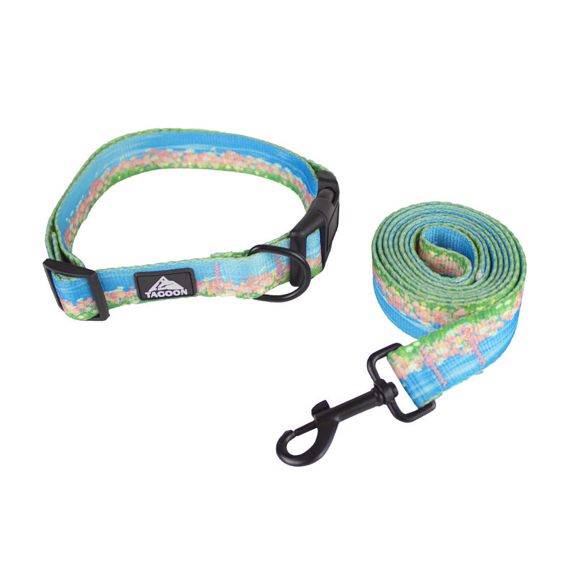 Popular dog leash, retractable dog collar, Rizhao Jinshan thickened nylon anti-bite leash dog toy