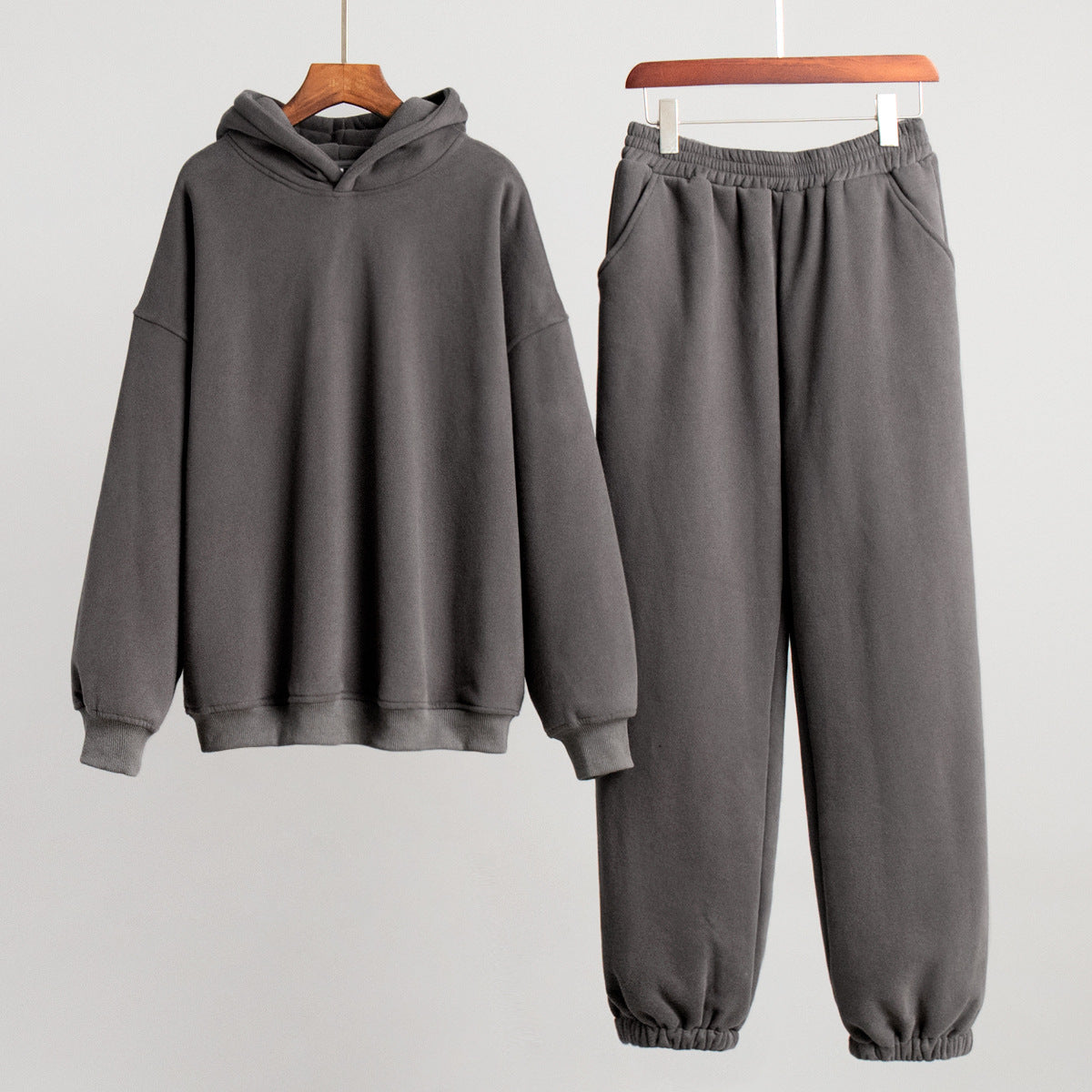 Cross-border sweater set autumn and winter new women's casual comfortable sports style hoodie pants sweater set suits