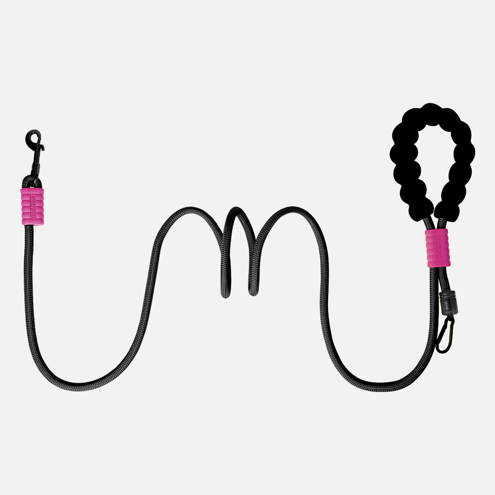 Dog leash, crossbody cloud bubble foam grip contrasting color P rope, puppy out pet walking dog rope