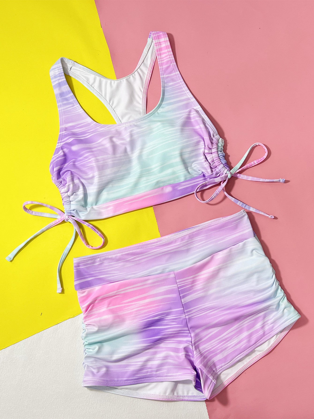 New European and American swimsuits hot bikini women's split swimsuit swimsuit yoga clothes