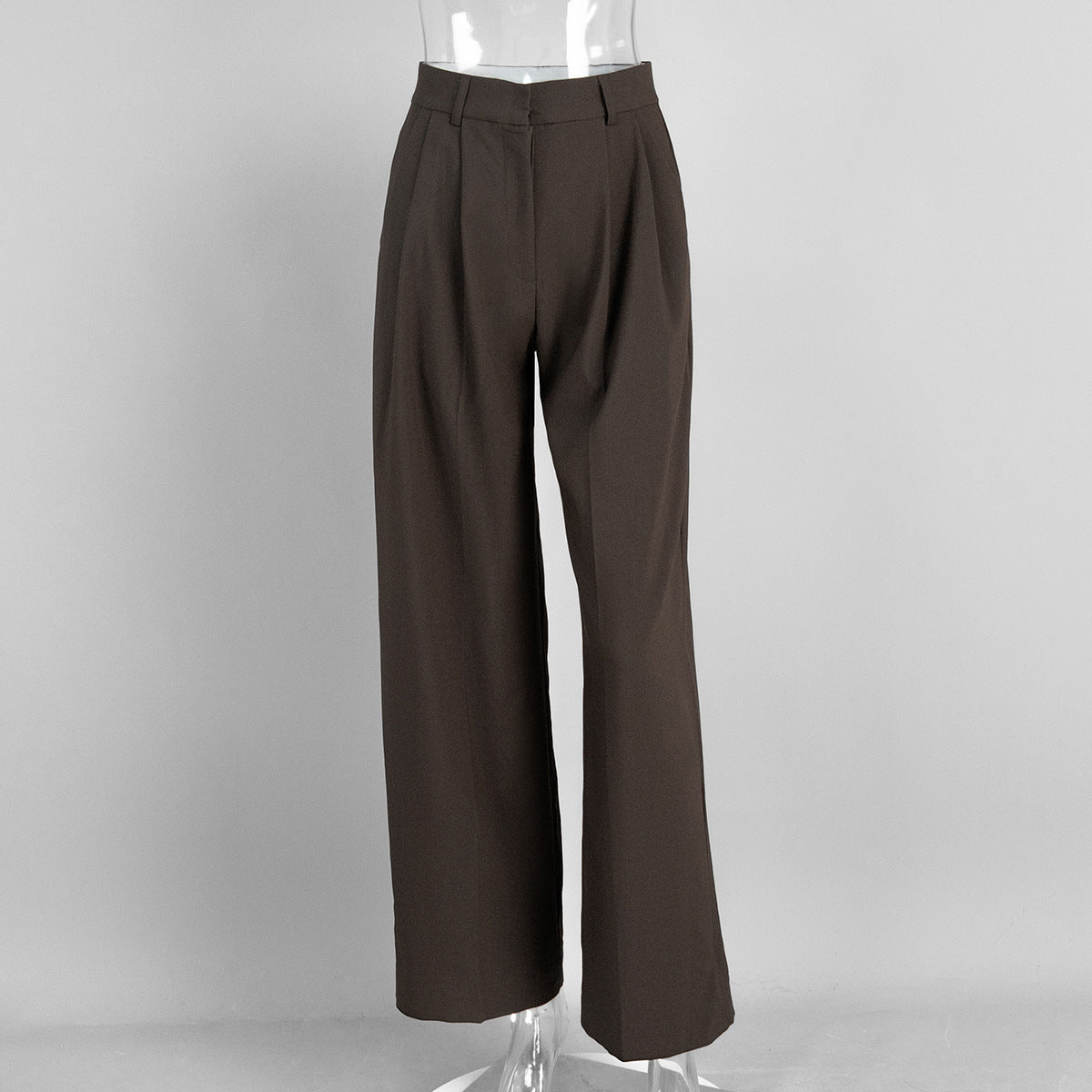 drape wide-leg trousers European and American spring and summer new versatile loose suit pants straight suit trousers women pant
