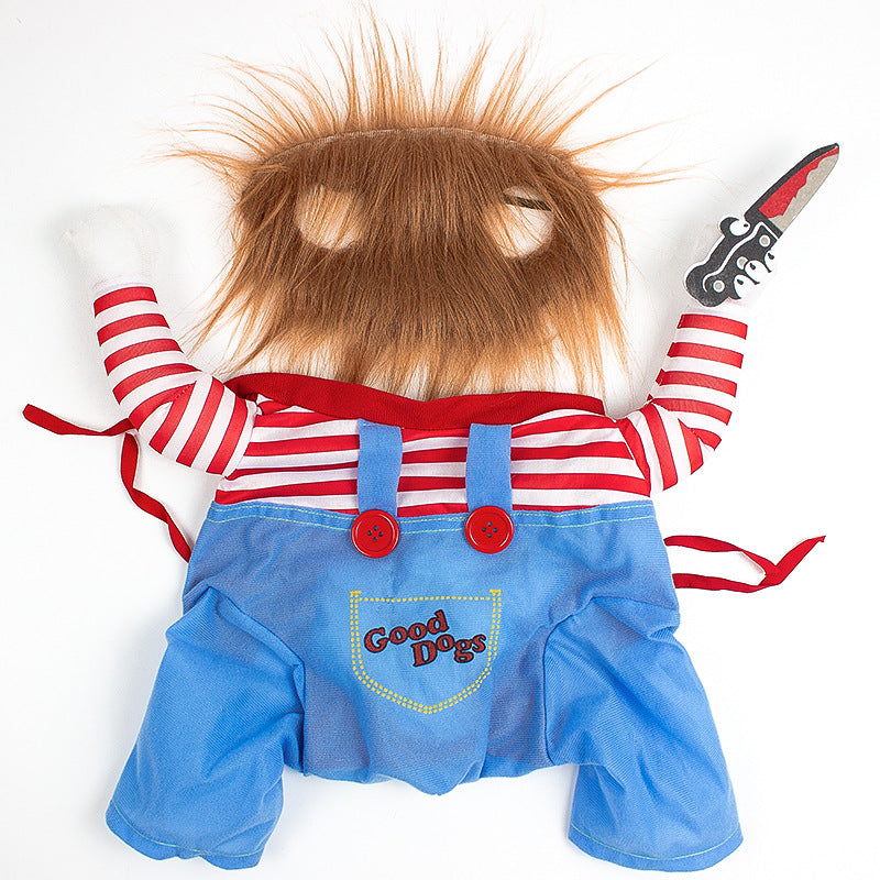 Popular dog funny clothes, creative pet transformation suit, Halloween personality funny dog clothes dog toy