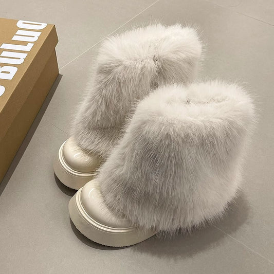 Short boots slim Martin boots pant tube boots women's summer new muffin thick-soled big head fashion stacking boots shoes