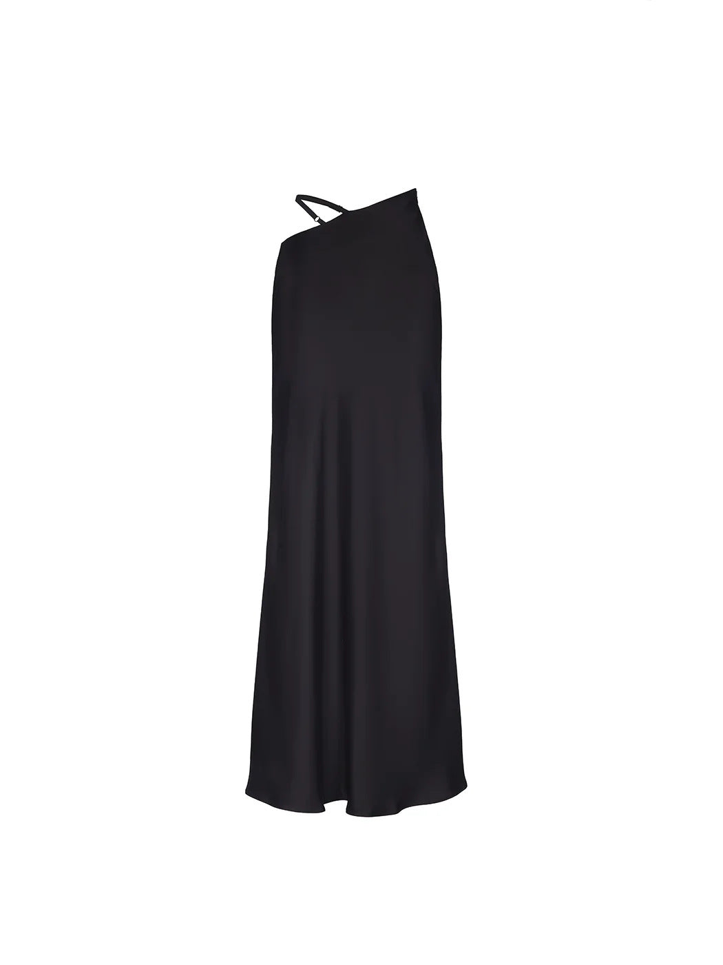 Solid color long skirt, European, American spring and summer new comfortable and soft temperament slim skirt women dress