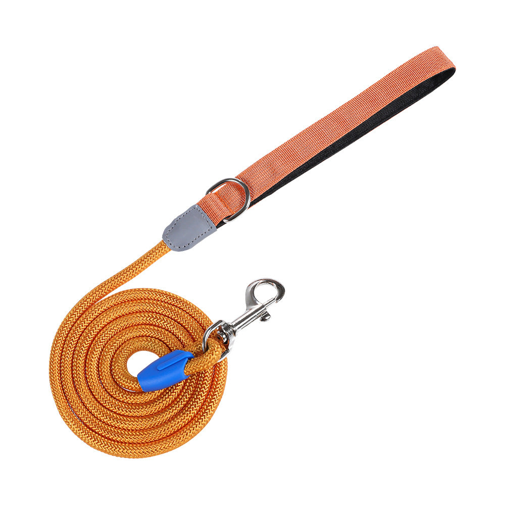 Dog leash, crossbody cloud bubble foam grip contrasting color P rope, puppy out pet walking dog rope