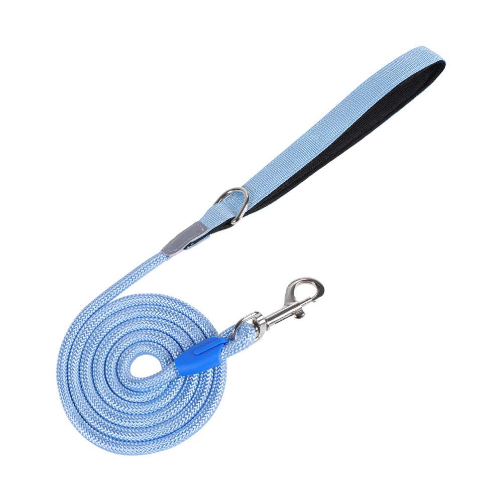 Dog leash, crossbody cloud bubble foam grip contrasting color P rope, puppy out pet walking dog rope
