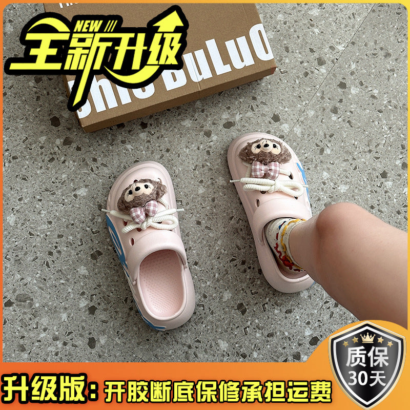 EVA women's hole shoes trendy ins popular summer fashion couple hole shoes go out at home two wear garden shoes slippers