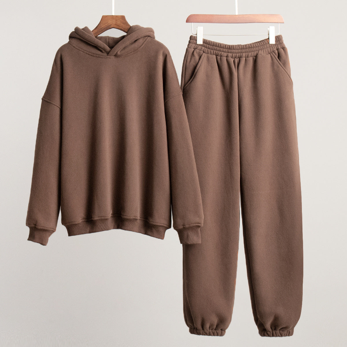 Cross-border sweater set autumn and winter new women's casual comfortable sports style hoodie pants sweater set suits