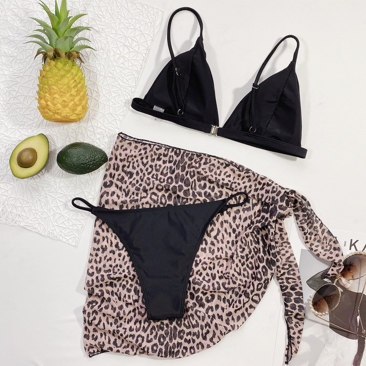 Bikini new foreign trade sexy swimsuits bikini women's split swimsuit three-piece set