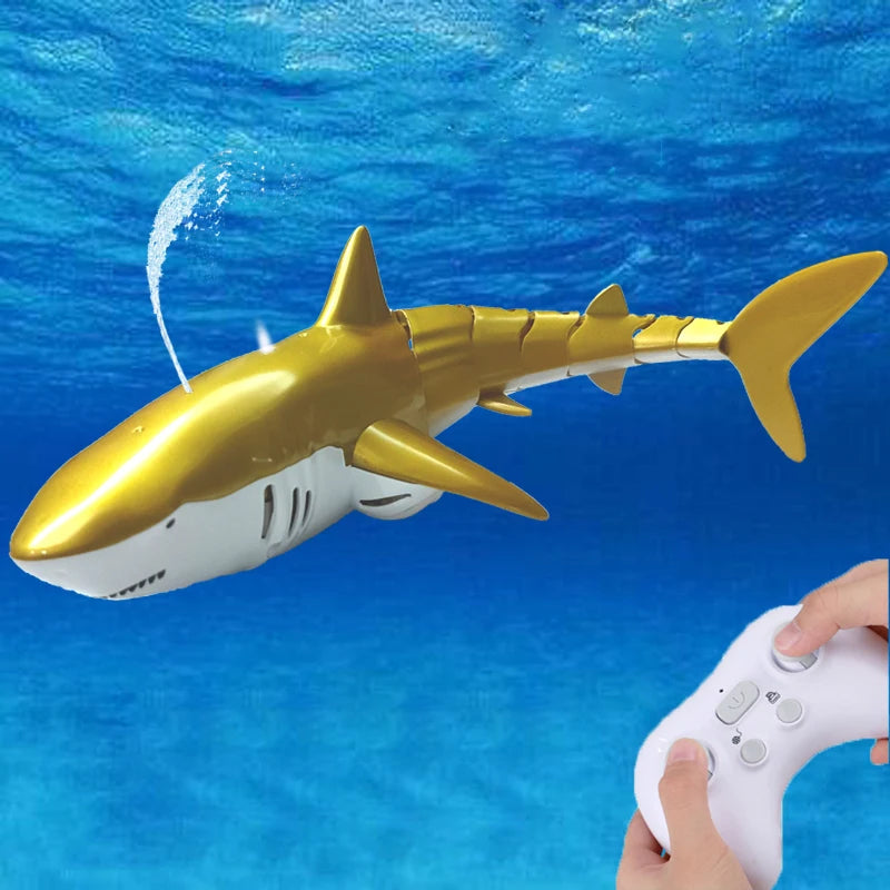 RC Shark Spray Water Electric Whale Kids Toy Remote Control Dolphin Animal Bath Tub Pool Simulation Submarine Fish Game