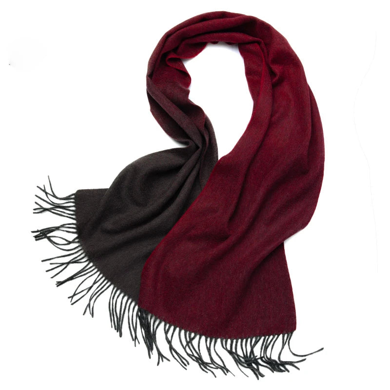 New Women Cashmere scarf Shawl Wrap Gradient Color Winter Autumn Warm Fashion Ladies Pashmina 100% Cashmere Scarf ongolia