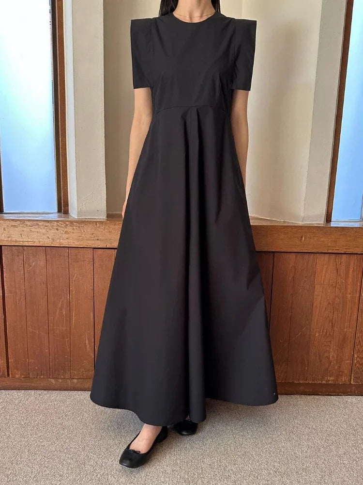 Neploe Simple Solid Color Sleeveless Robe Femme Japanese Fashion Commuter Dresses Loose Breathable Comfortable Long Vestidos