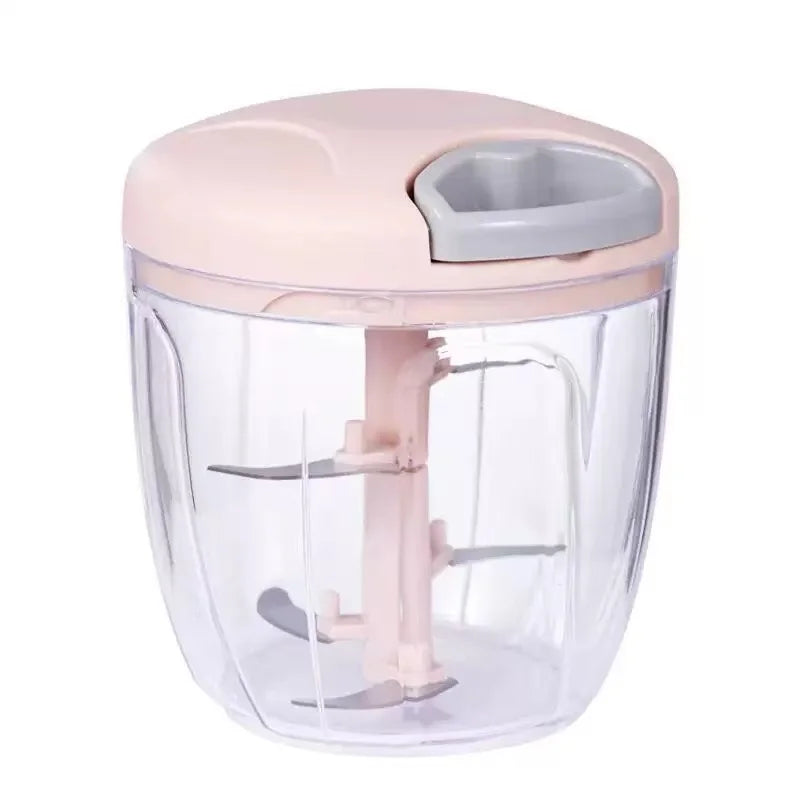 Manufacturer 900ML Manual Meat Mincer Combo - Garlic Chopper, Rotate Press, Vegetable Cutter - Must - have Kitchen Cooking Accessories Kitchen gadgets