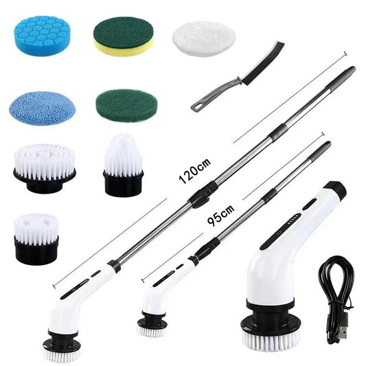 Manufacturer Electric Cleaning Brush 9 in 1 2000 mAh Cleaning Tool for Living Room Bathroom Kitchen Handheld Cleaning Brush Electric Scrubber kitchen gadgets