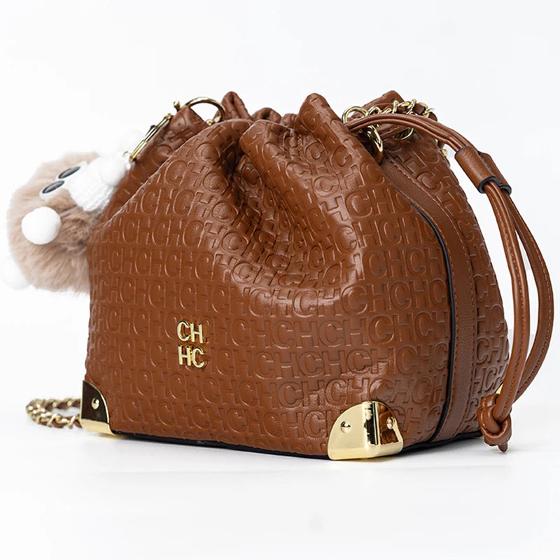 CH Light Luxury Chain Bag Adjustable Brand Letter Print Cartoon Pendant Design Unique Popular Crossbody High Quality Ladies