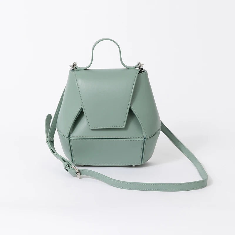 Personalized Geometry Splicing Bucket Type Single Shoulder Crossbody Bag Simple Casual All Fashion Famous Designer Handbag Trend