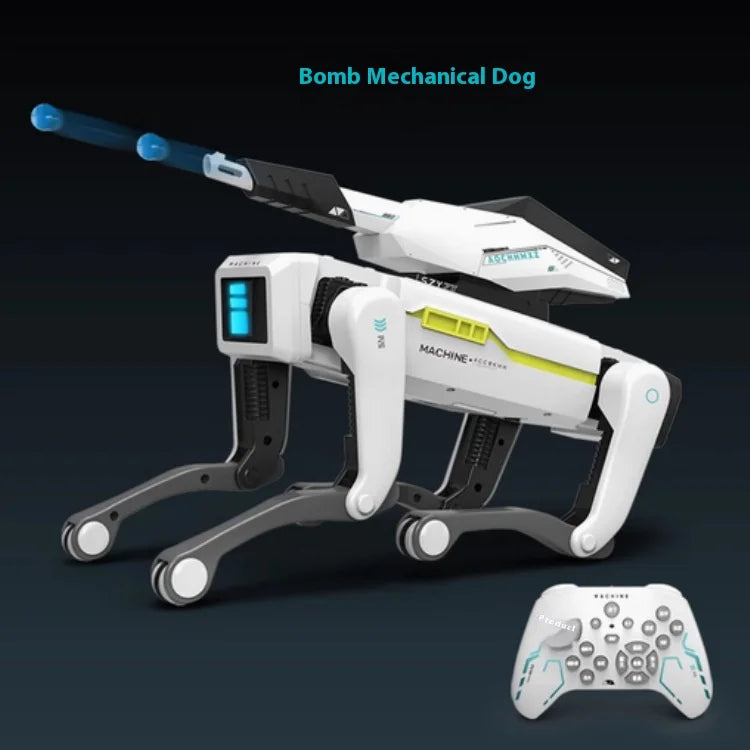 IQ0EM Intelligent Robot Dog Toy for Boys Remote Controlled AI Voice Programming Handshake Interactive Remote Control Animal Toy