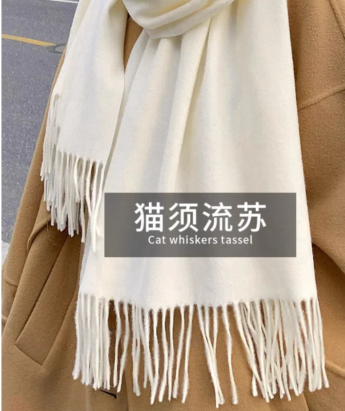 Classic style cozy warm cashmere scarf wj02
