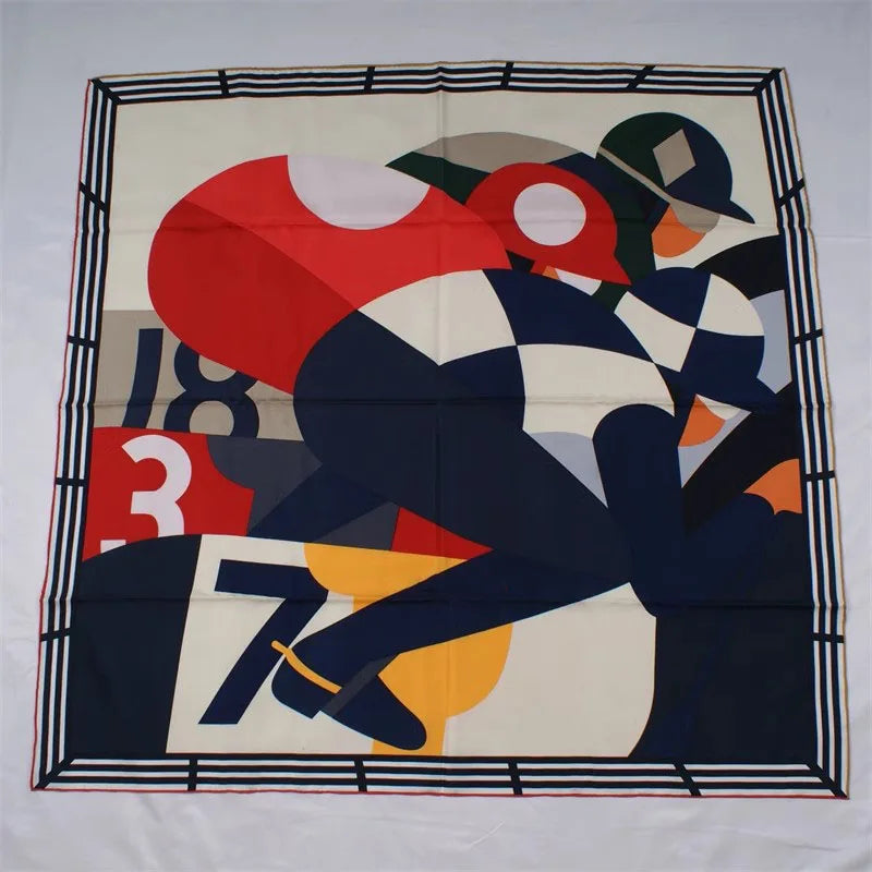 100% Natural Silk Scarf Shawl Large Square Silk Head Scarves Hijab 35"x35"