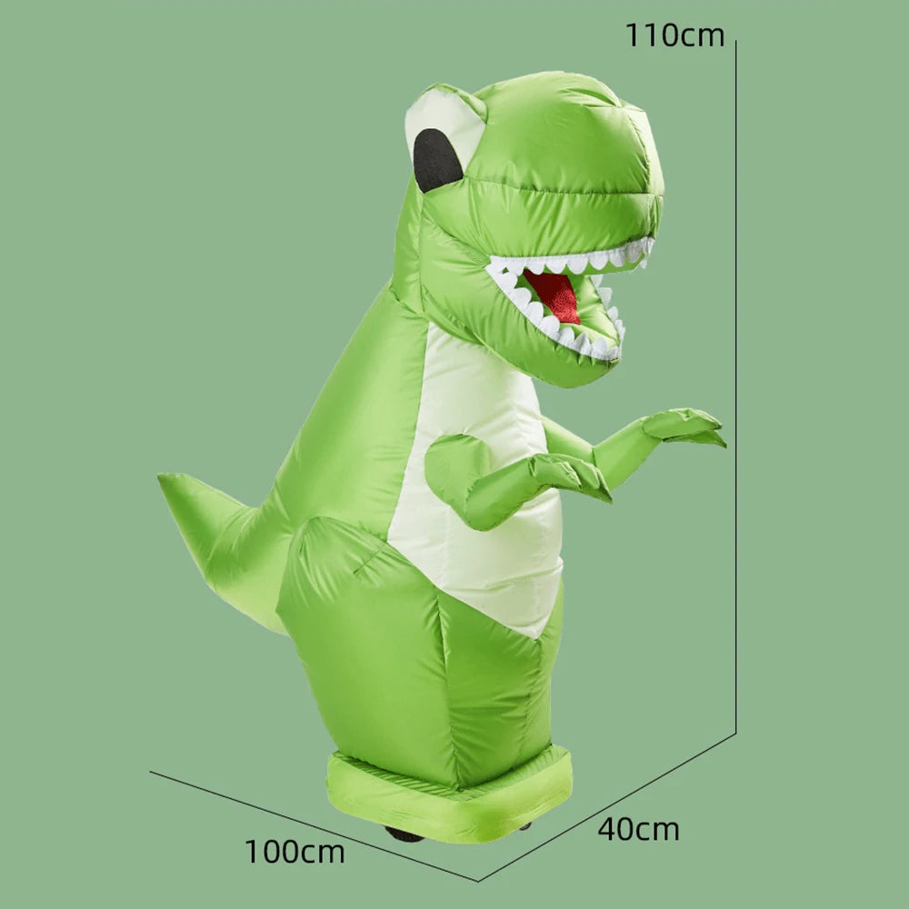 Rc Animal 2.4Ghz Rc Inflatable Dinosaur Dinosaur Remote Control Toy Halloween Party Children's Gift 360°Rotation Toys Hobbies