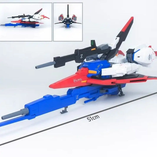 Large Flash Amplification 1/72 Zeta Warrior Assembly Model Anime Cartoon Action Doll Plastic Model Hobbies Toy Collection Gifts