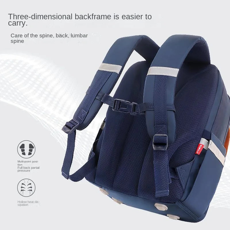 Disney New Boy School Bag Grade 1-4 Spider Man Captain America Primary Student Shoulder Orthopedic Backpack Kids Gifts Mochilas