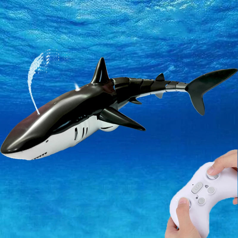 RC Shark Spray Water Electric Whale Kids Toy Remote Control Dolphin Animal Bath Tub Pool Simulation Submarine Fish Game