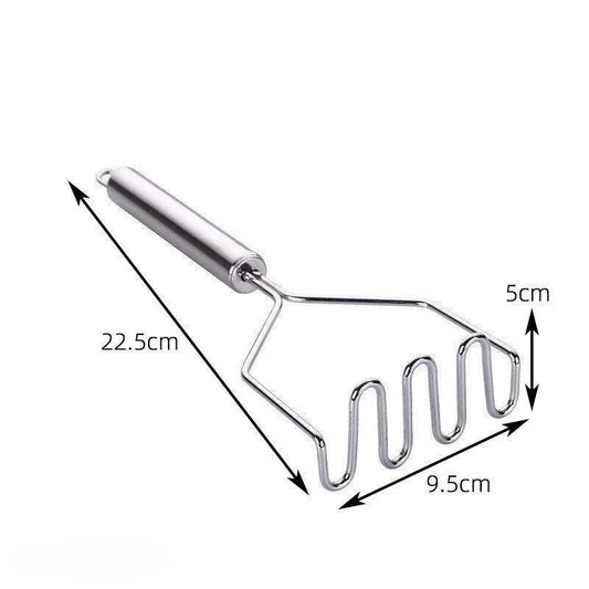 Manufacturer Stainless Steel Potato Masher Manual Fruit Vegetable Pressure Mud Machine Kitchen Children Food Crusher Complementary Gadget kitchen gadgets